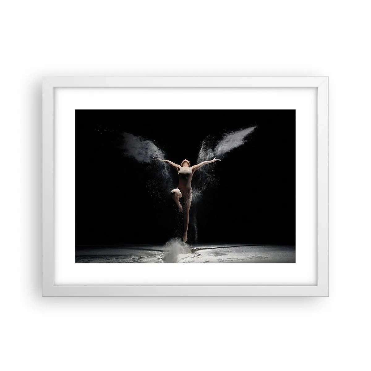 Plagát v bielom ráme - Elfovia existujú - 40x30 cm