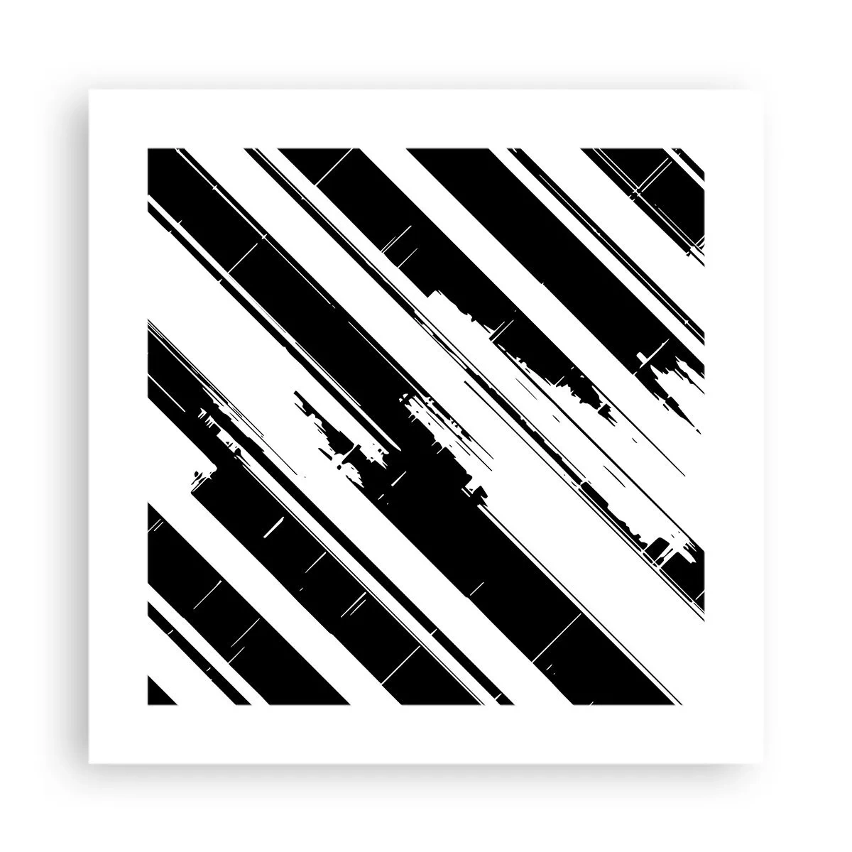 Plagát - Intenzívna a dynamická kompozícia - 40x40 cm