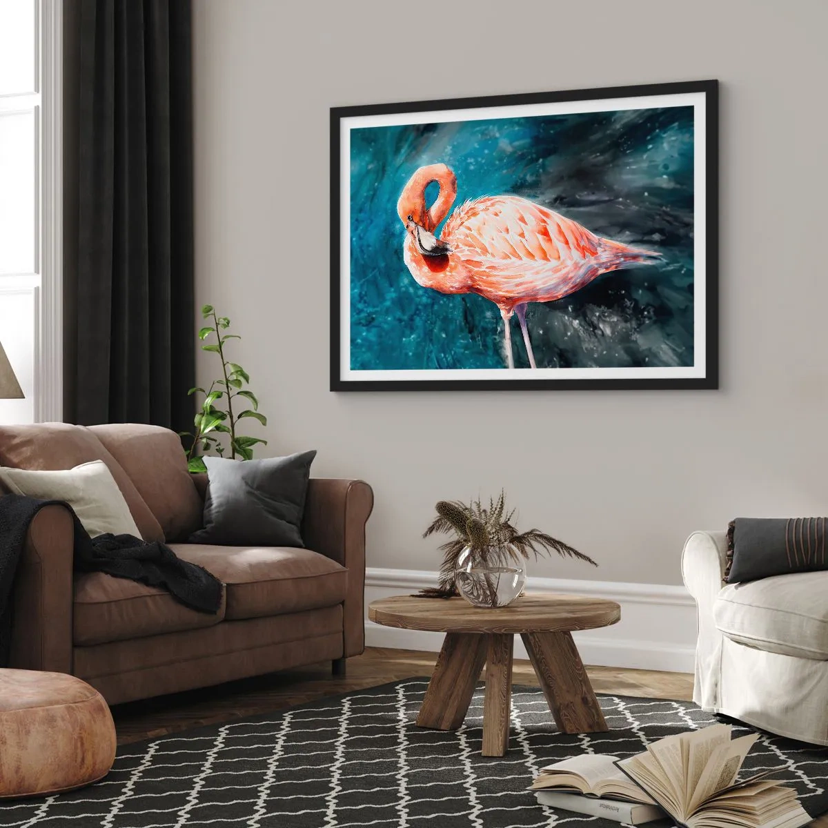 Plagát v čiernom ráme - Dekoratívne od prírody - 70x50 cm