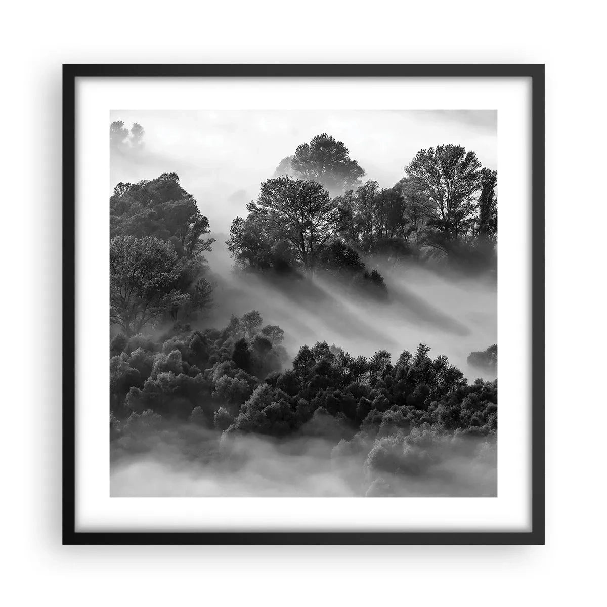 Plagát v čiernom ráme - Prebúdzanie zo spánku - 50x50 cm