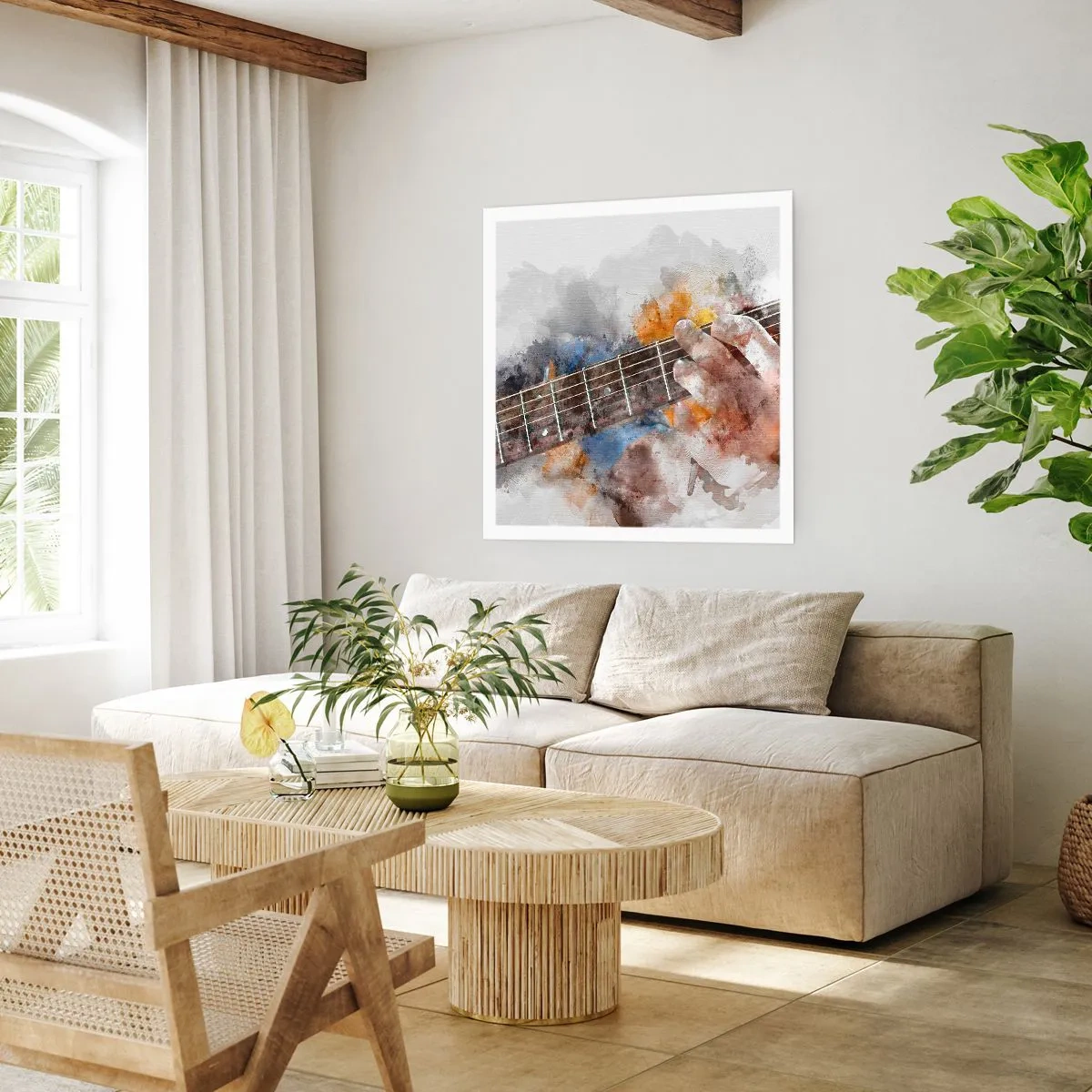 Plagát - Poézia medzi strunami - 60x60 cm