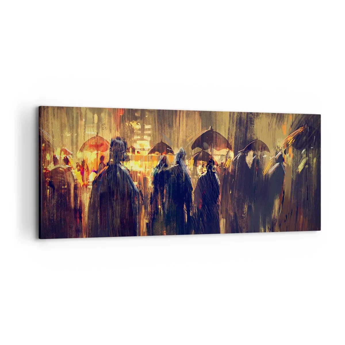 Obraz na plátne - Nasledovníci dažďa - 120x50 cm