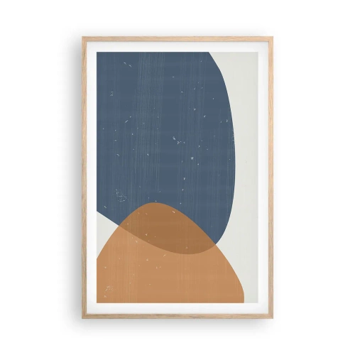 Plagát v ráme zo svetlého duba - Ovály a vplyvy - 61x91 cm