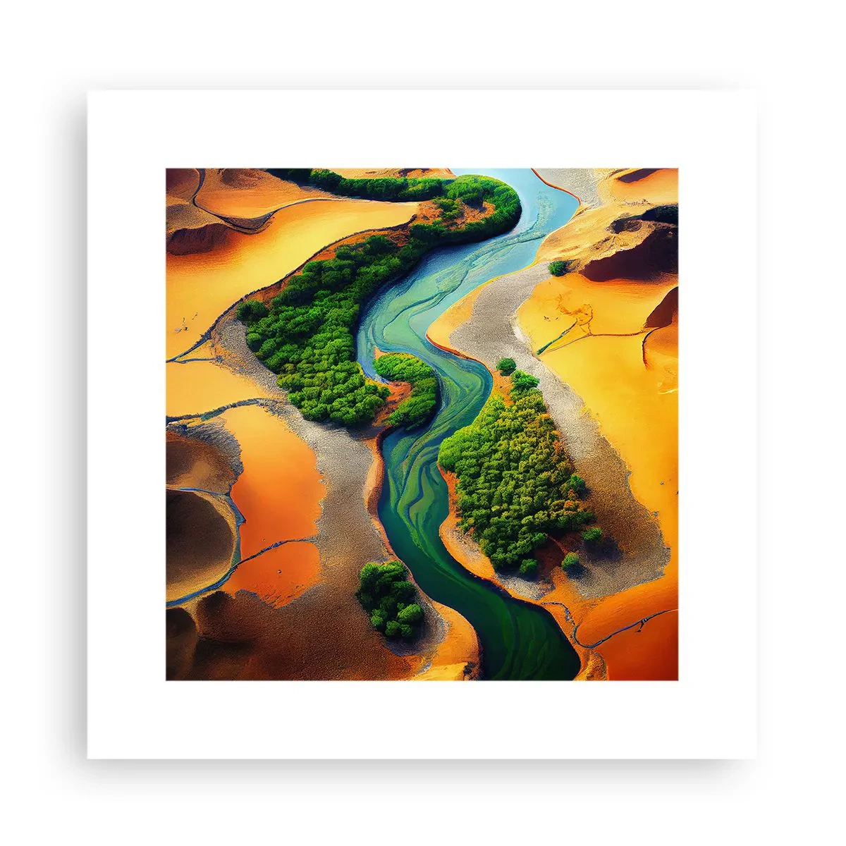 Plagát - Životodarná rieka - 30x30 cm