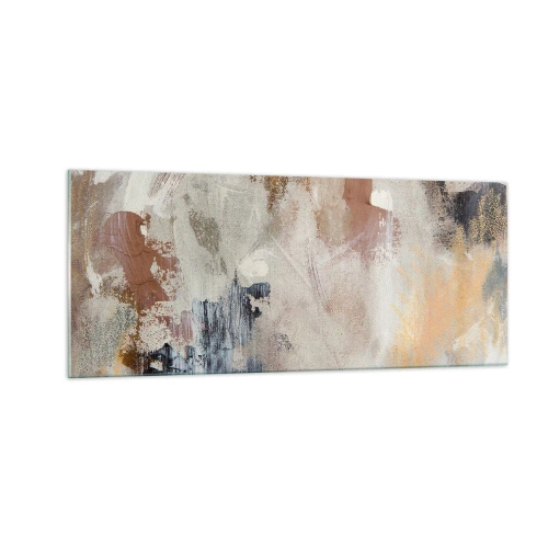 Obraz na skle - Hmlistá abstrakcia - 100x40 cm