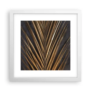 Plagát v bielom ráme - Zlato trópov - 30x30 cm
