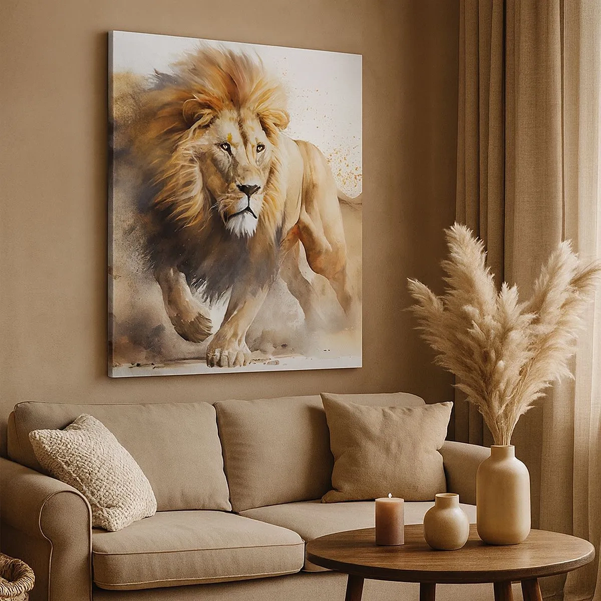 Obraz na plátne - Kráľ sa pohol - 30x30 cm