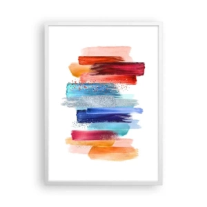 Plagát v bielom ráme - Hore a dole - 50x70 cm