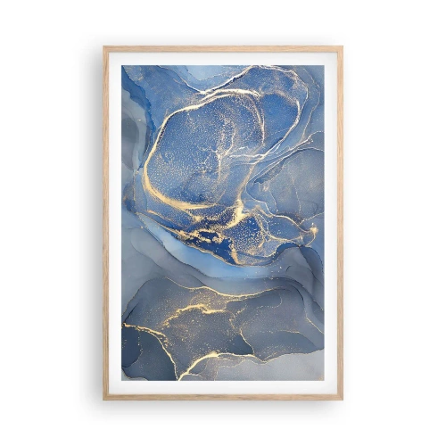 Plagát v ráme zo svetlého duba - Zlatý prach - 61x91 cm