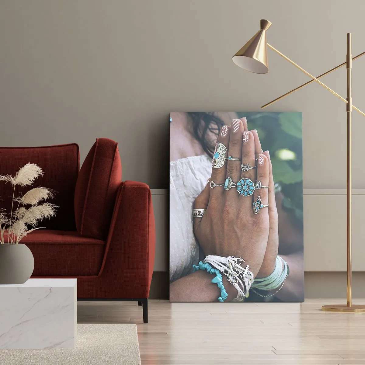 Obraz na plátne - Vitajte v centre bytia - 55x100 cm