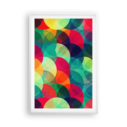 Plagát v bielom ráme - Vstúpiť do dúhy - 61x91 cm