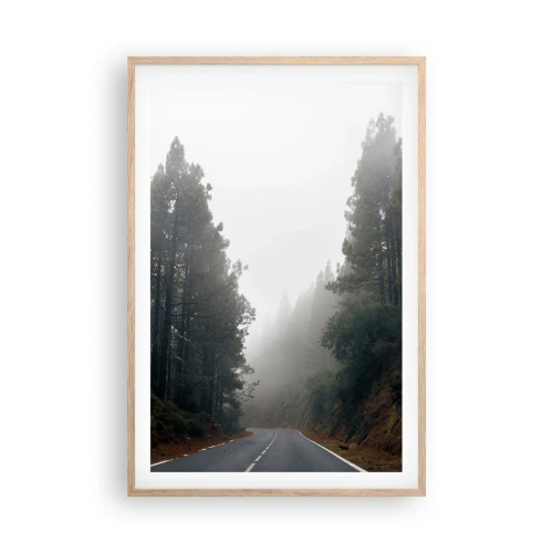 Plagát v ráme zo svetlého duba - Príbeh kúzelného lesa - 61x91 cm