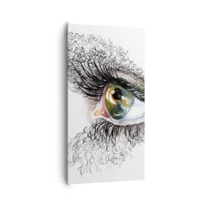 Obraz na plátne - Pozri sa priamo do duše - 65x120 cm