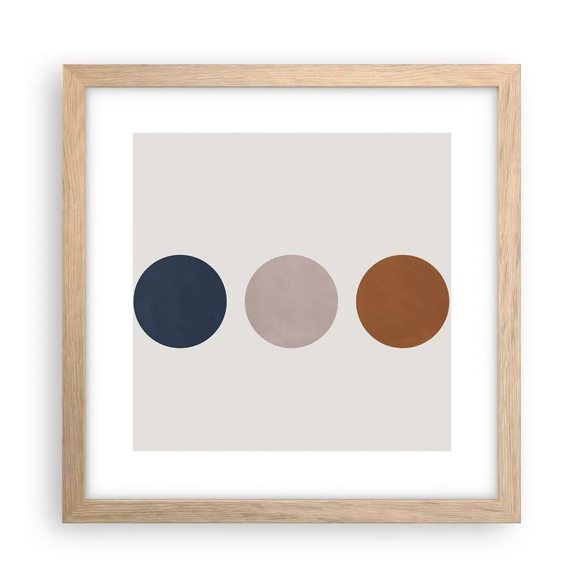 Plagát v ráme zo svetlého duba - Symbol dokonalosti - 30x30 cm