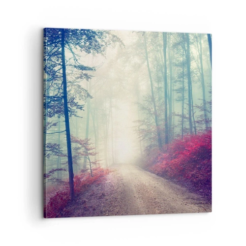 Obraz na plátne - Je dobre vstať s východom slnka - 60x60 cm