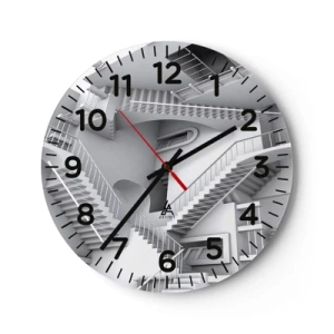 Nástenné hodiny - Paradoxy prostoru - 40x40 cm