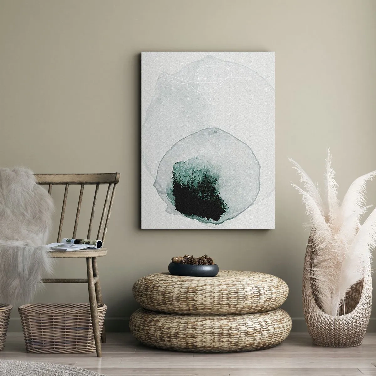 Obraz na plátne - V kvapke vody - 55x100 cm