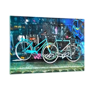 Obraz na skle - Mesto volá - 120x80 cm
