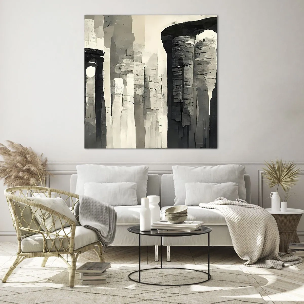 Obraz na skle - Majestátnosť starožitnosti - 70x70 cm