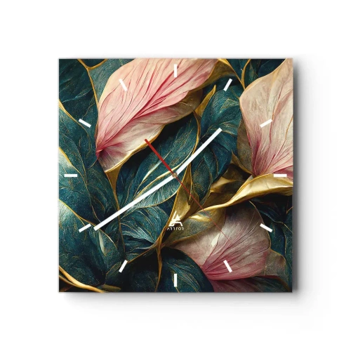 Nástenné hodiny - Prirodzená elegancia a štýl - 30x30 cm