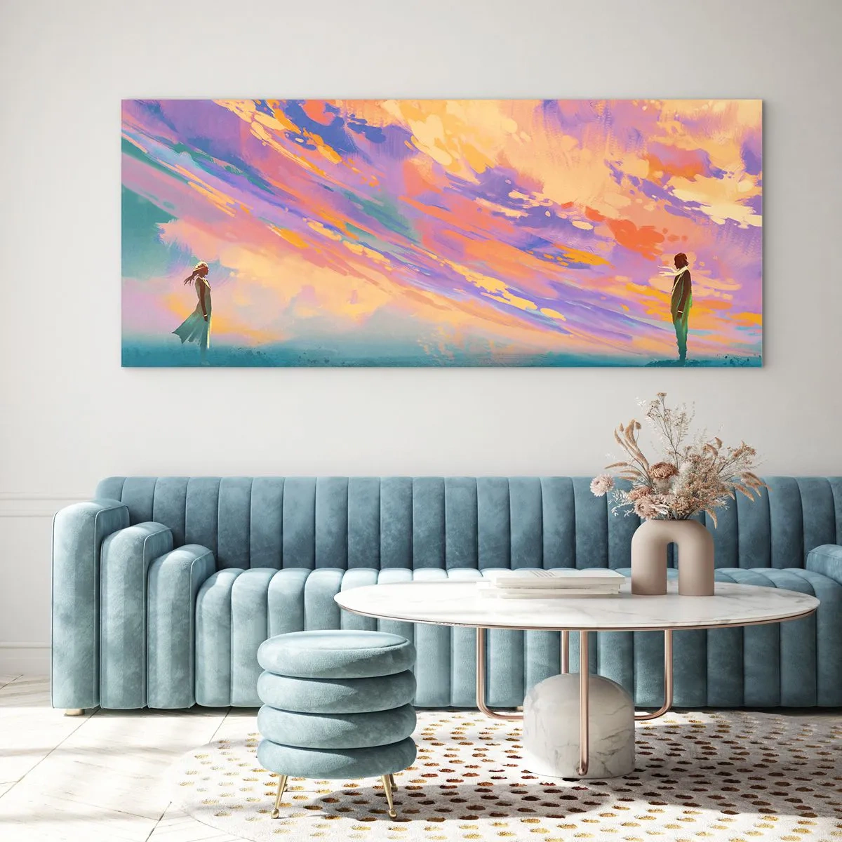 Obraz na skle - Sila príťažlivosti - 160x50 cm