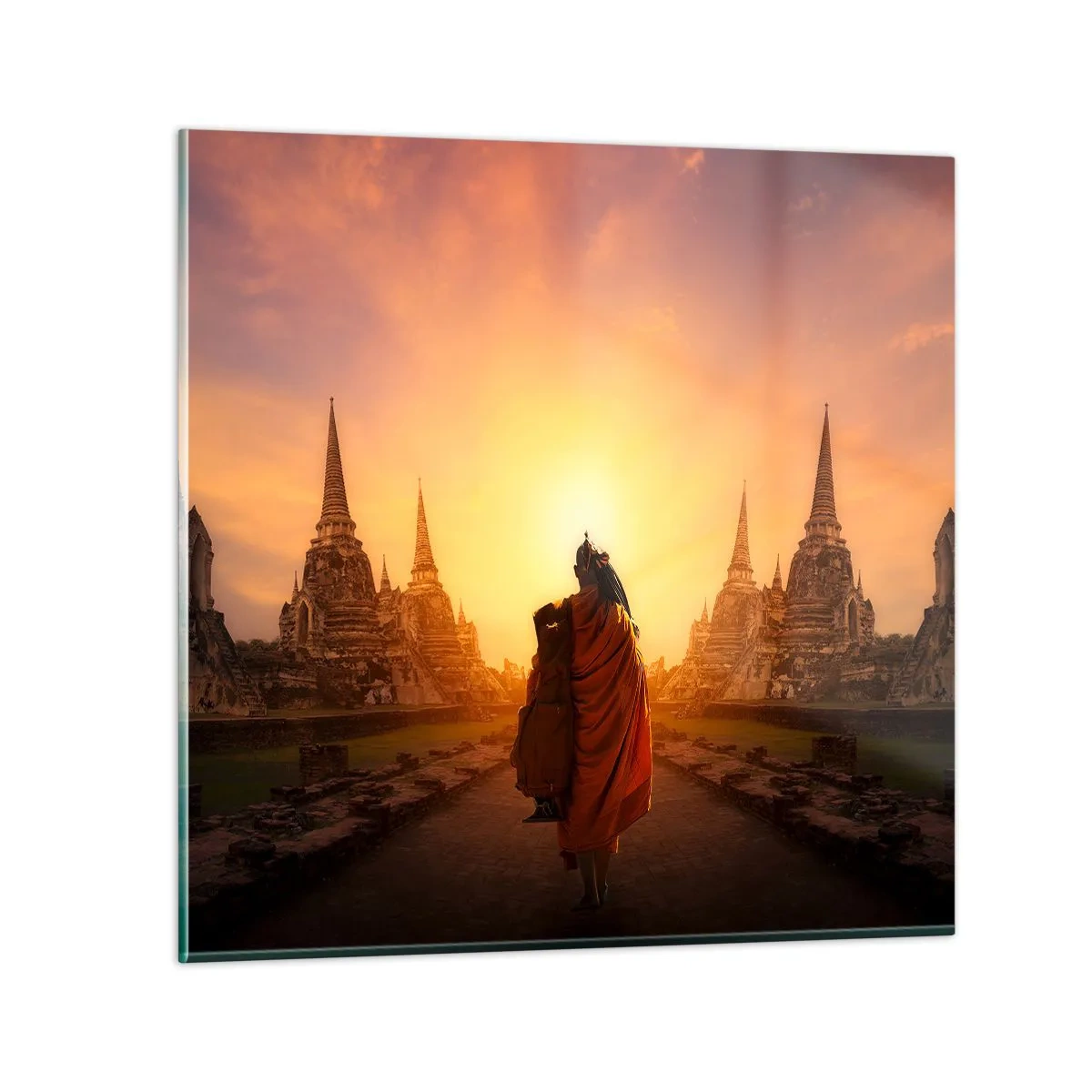 Obraz na skle - V kľude večnosťou - 60x60 cm