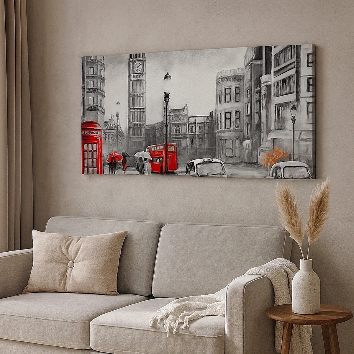 Obraz na plátne - Vôbec nie šedé mesto - 30x30 cm