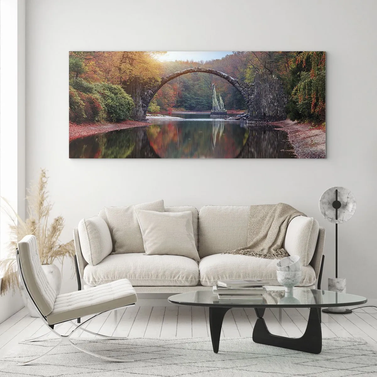 Obraz na skle - Za zrkadlom - 100x40 cm