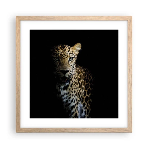 Plagát v ráme zo svetlého duba - Temná krása - 40x40 cm