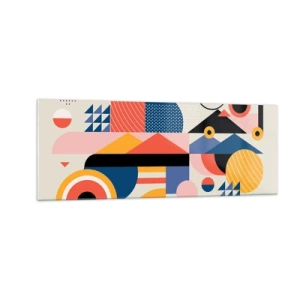 Obraz na skle - Kompozícia: poďme sa hrať - 140x50 cm