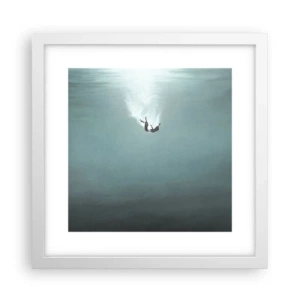 Plagát v bielom ráme - V objatí oceánu - 30x30 cm
