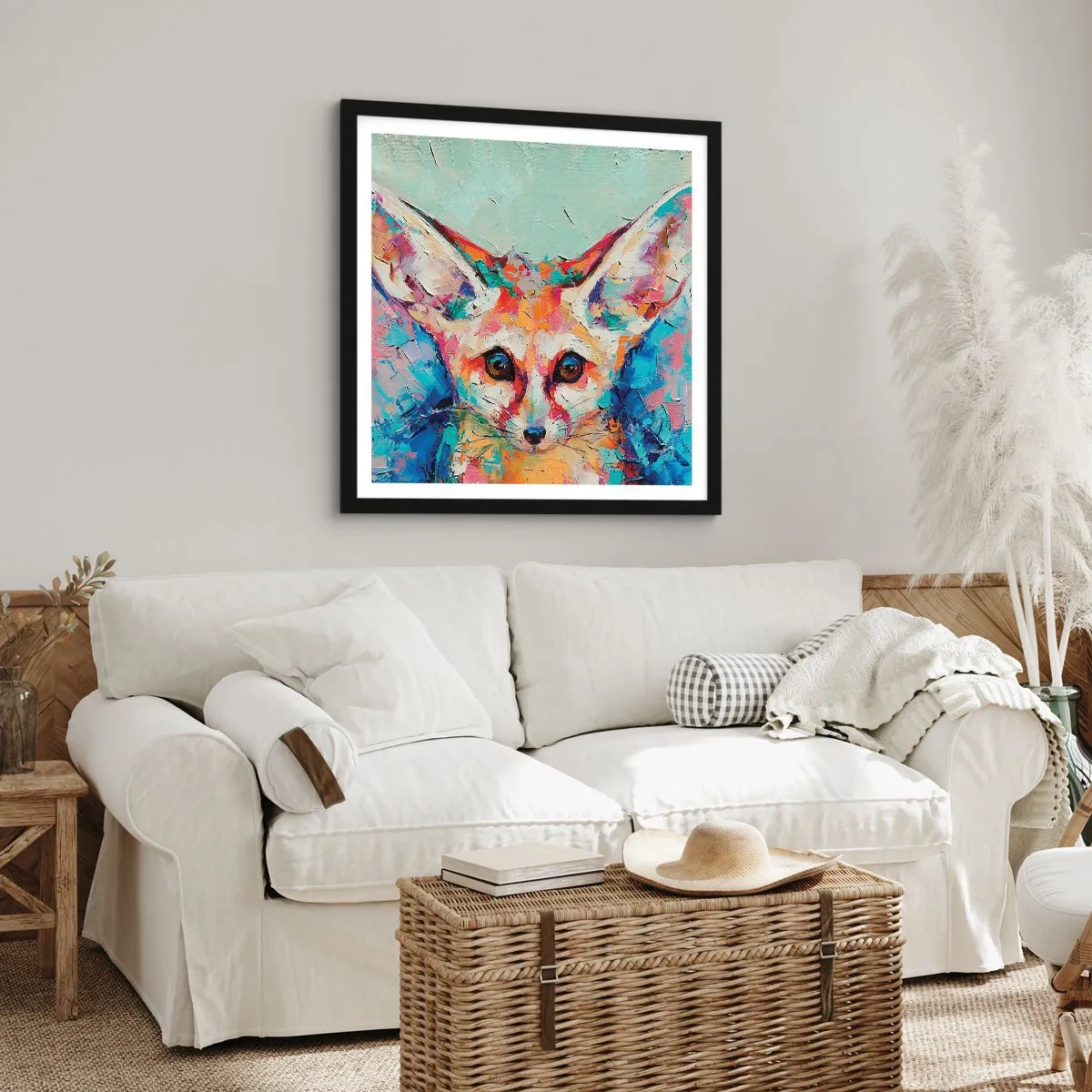 Plagát v čiernom ráme - Ste na mňa pripravení? - 60x60 cm