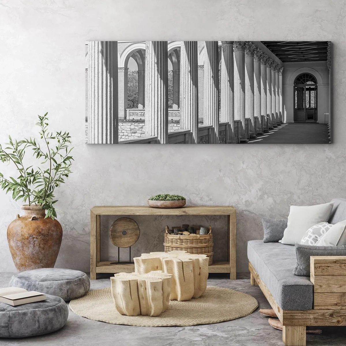 Obraz na plátne - Slnečná arkáda - 100x40 cm