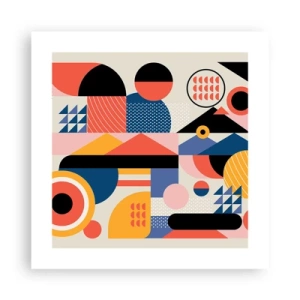 Plagát - Kompozícia: poďme sa hrať - 40x40 cm