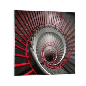 Obraz na skle - Architektonické hry - 70x70 cm