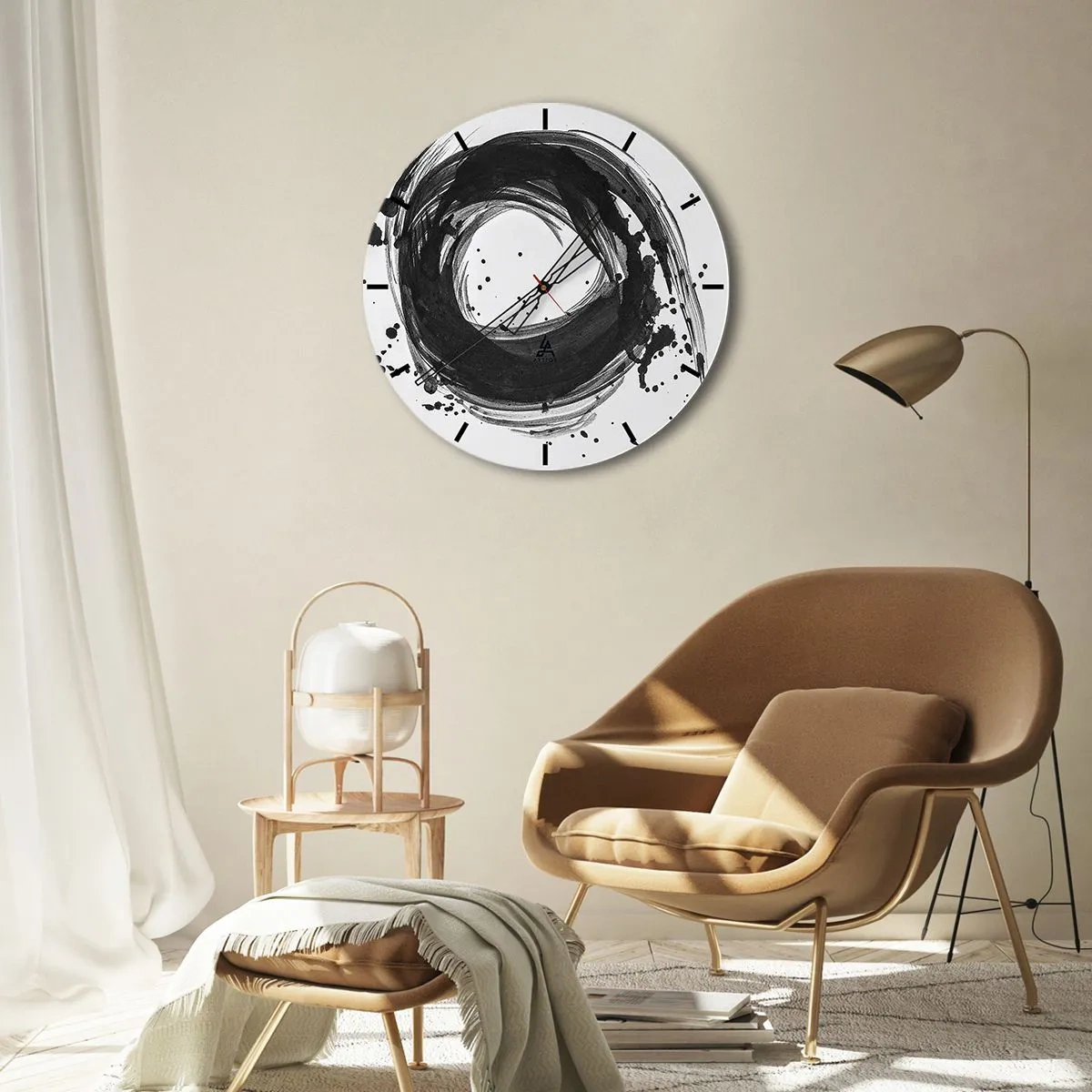 Nástenné hodiny - Vír tvorenia - 40x40 cm