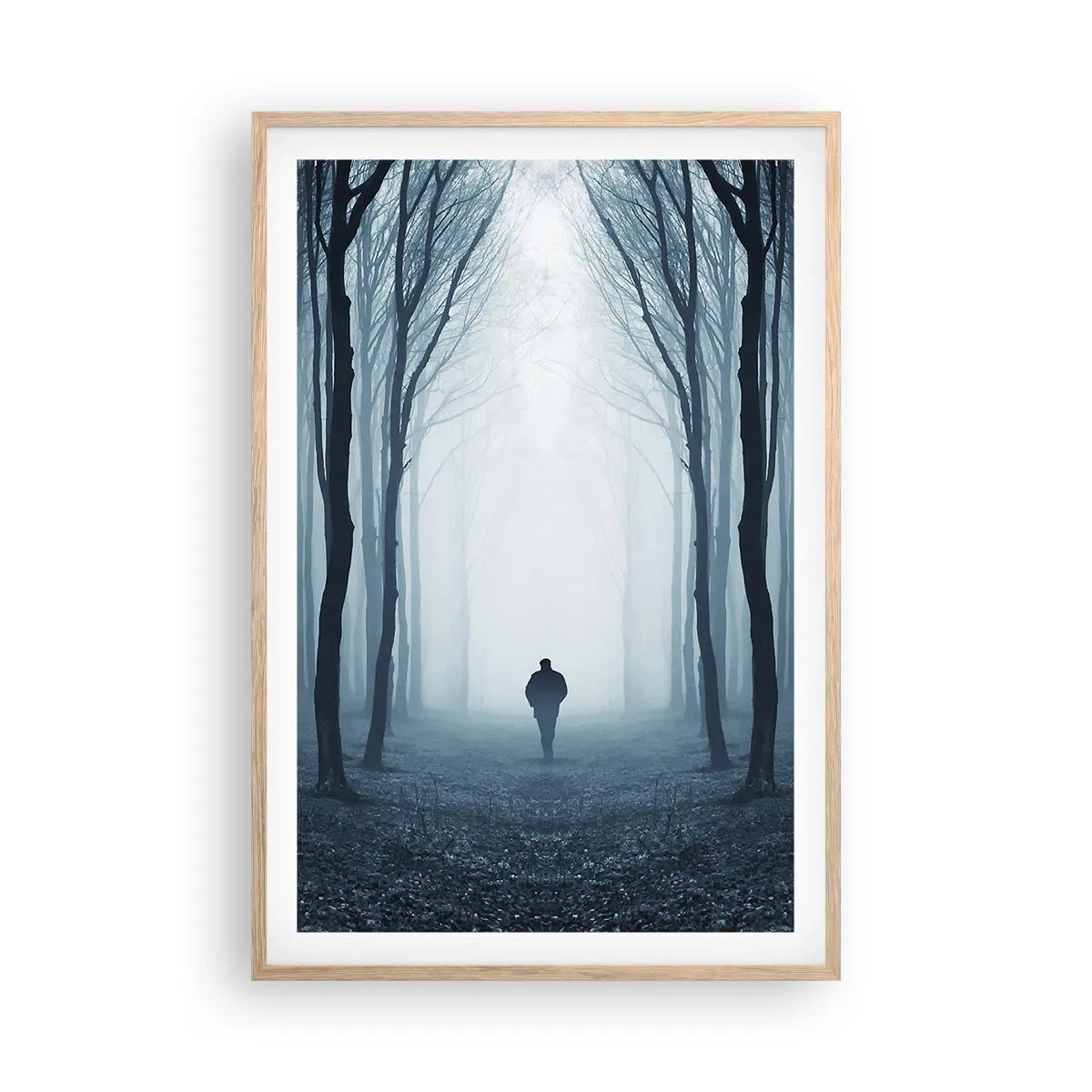 Plagát v ráme zo svetlého duba - A všetko jednoduché a jasné - 61x91 cm