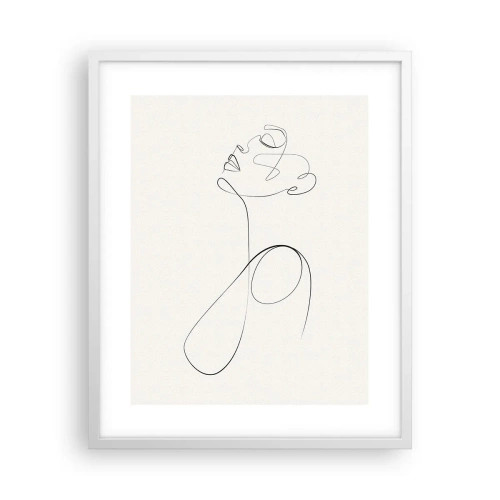 Plagát v bielom ráme - Zamotaná v snoch - 40x50 cm