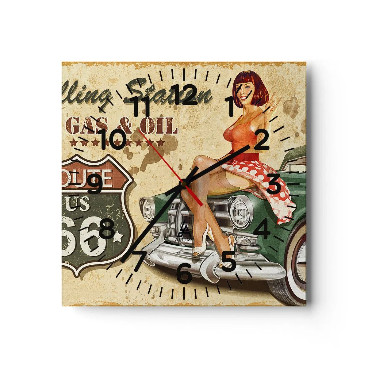 Nástenné hodiny - Skvelé 40. roky - 30x30 cm