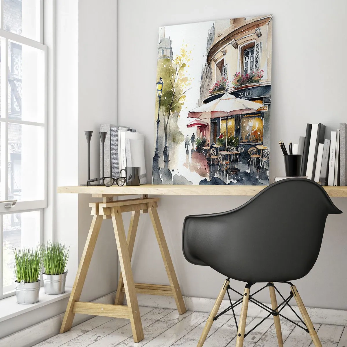 Obraz na skle - Parížske ráno - 50x70 cm
