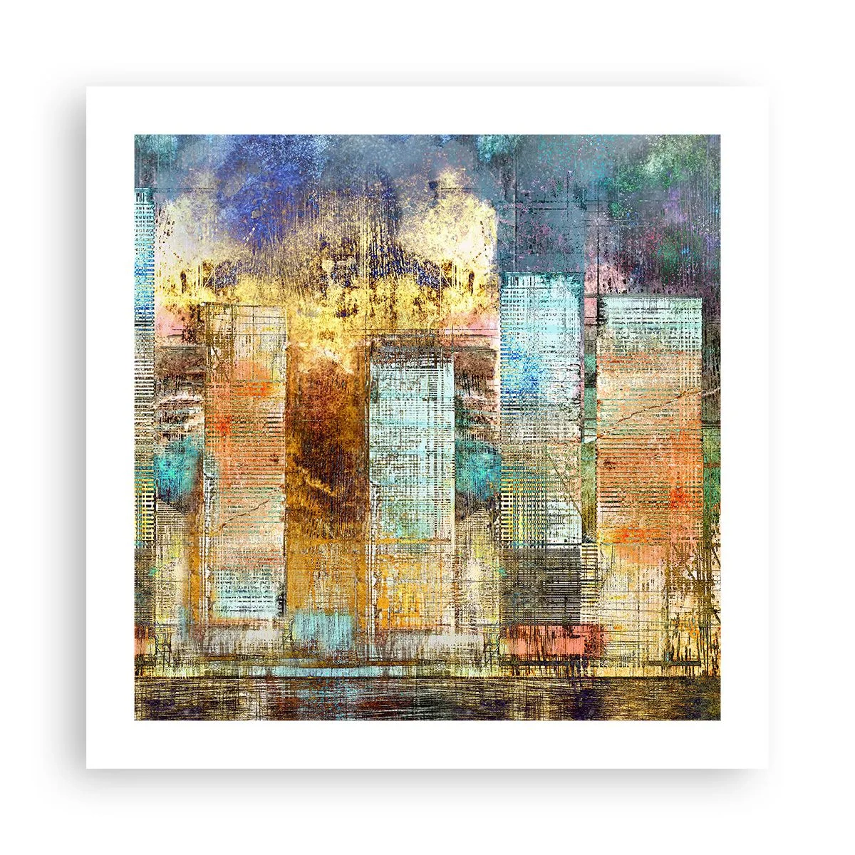 Plagát - Slnečná metropola - 50x50 cm