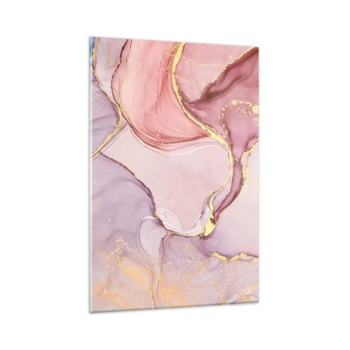 Obraz na skle - Maznanie farieb - 80x120 cm