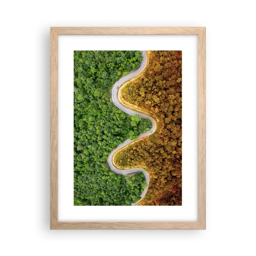 Plagát v ráme zo svetlého duba - Hranice a prelomy - 30x40 cm