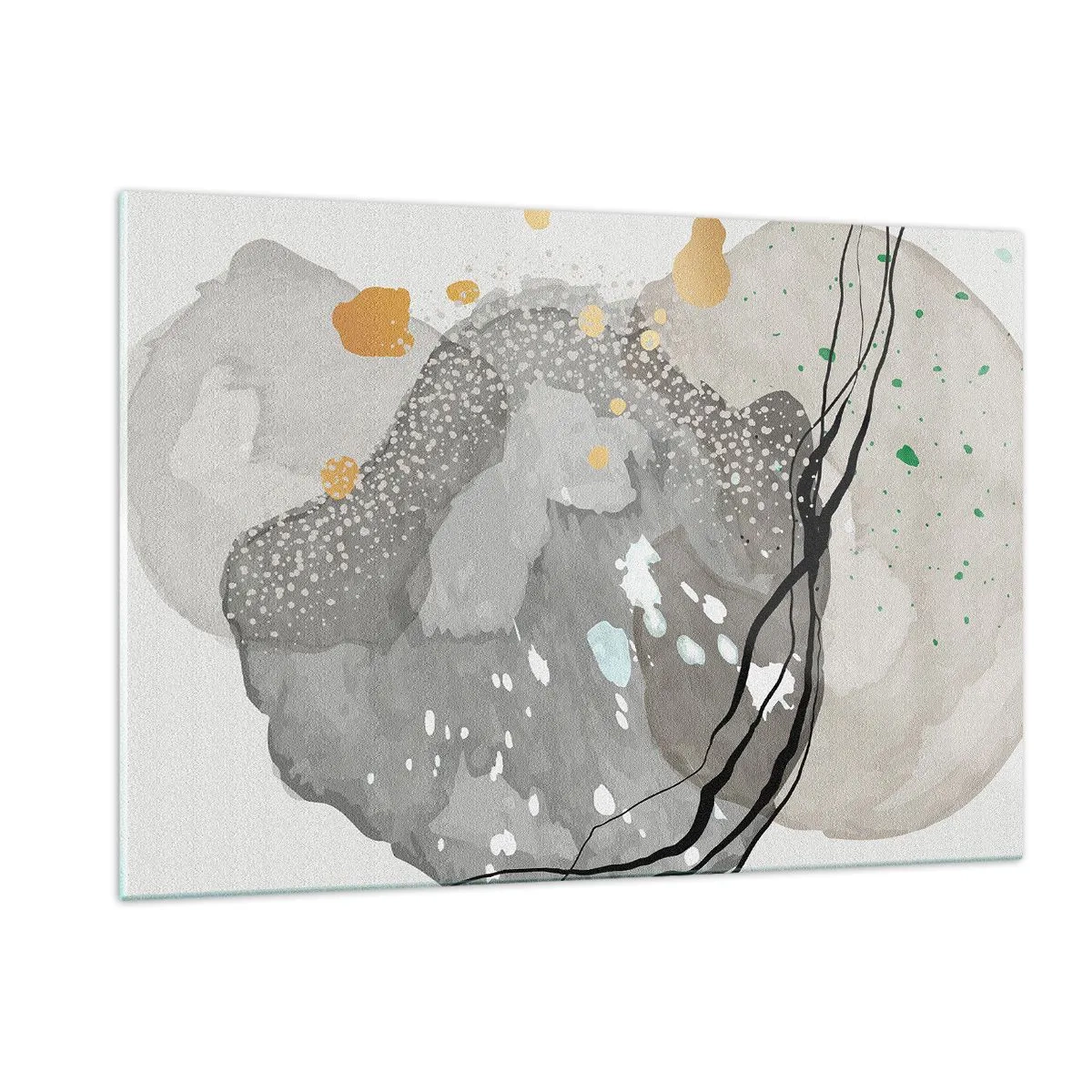 Obraz na skle - Organická kompozícia - 120x80 cm