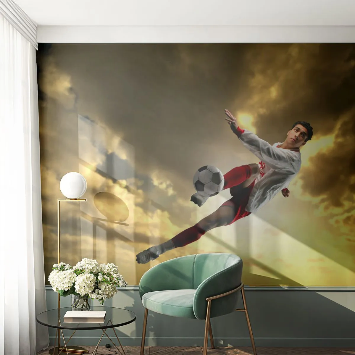 Fototapeta Premium Sand - Futbalové nebo - Šport, Futbalista, Futbal - 400x280 cm