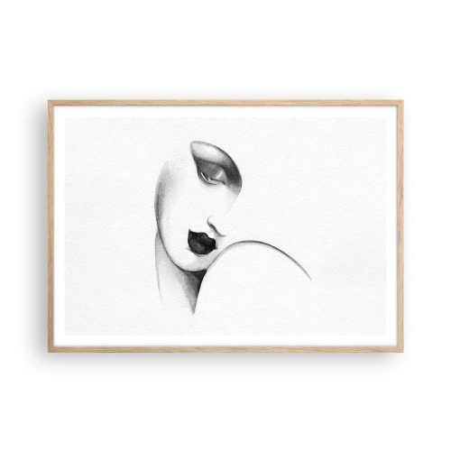 Plagát v ráme zo svetlého duba - V štýle Lempickej - 100x70 cm