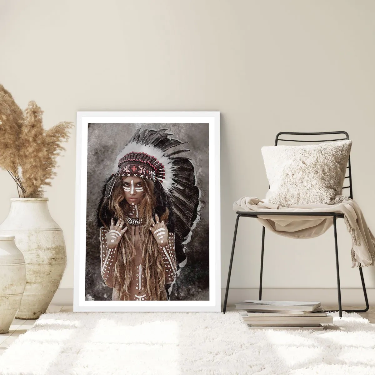 Plagát v bielom ráme - Tajomstvo kmeňovej sily - 70x100 cm