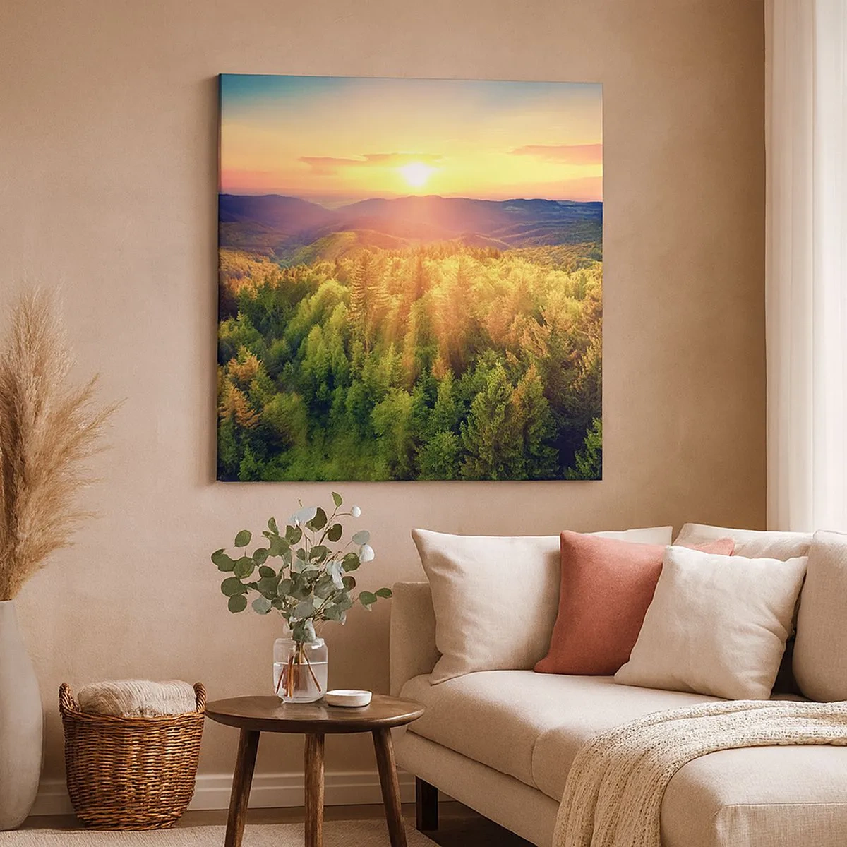 Obraz na plátne - Vrcholky a vrcholy - 30x30 cm