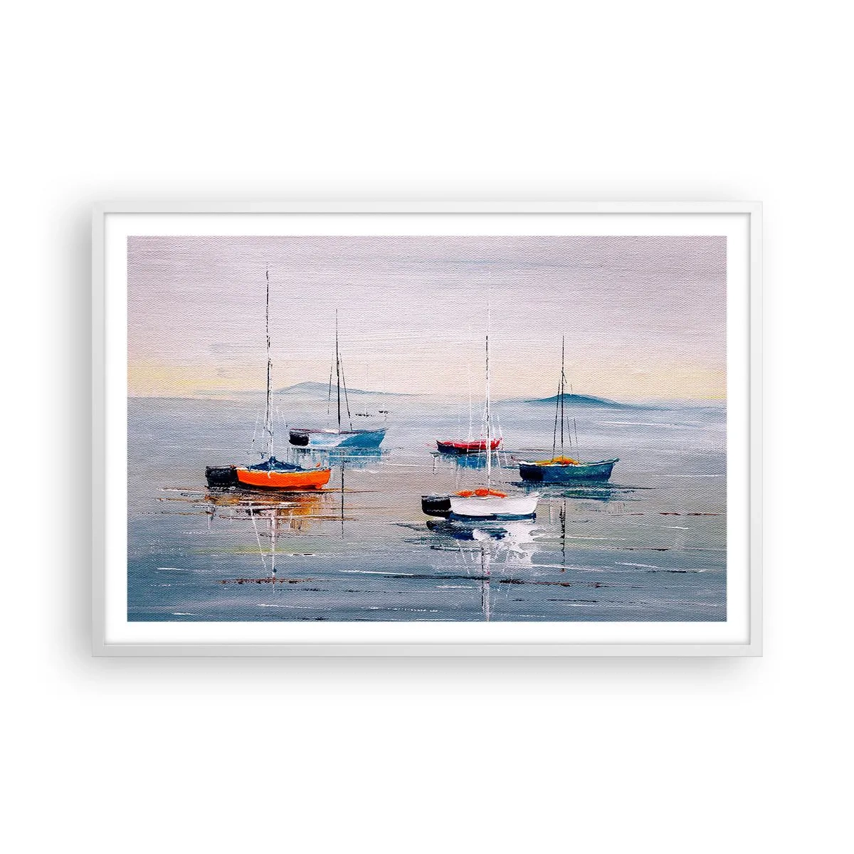 Plagát v bielom ráme - Zaslúžený odpočinok - 91x61 cm