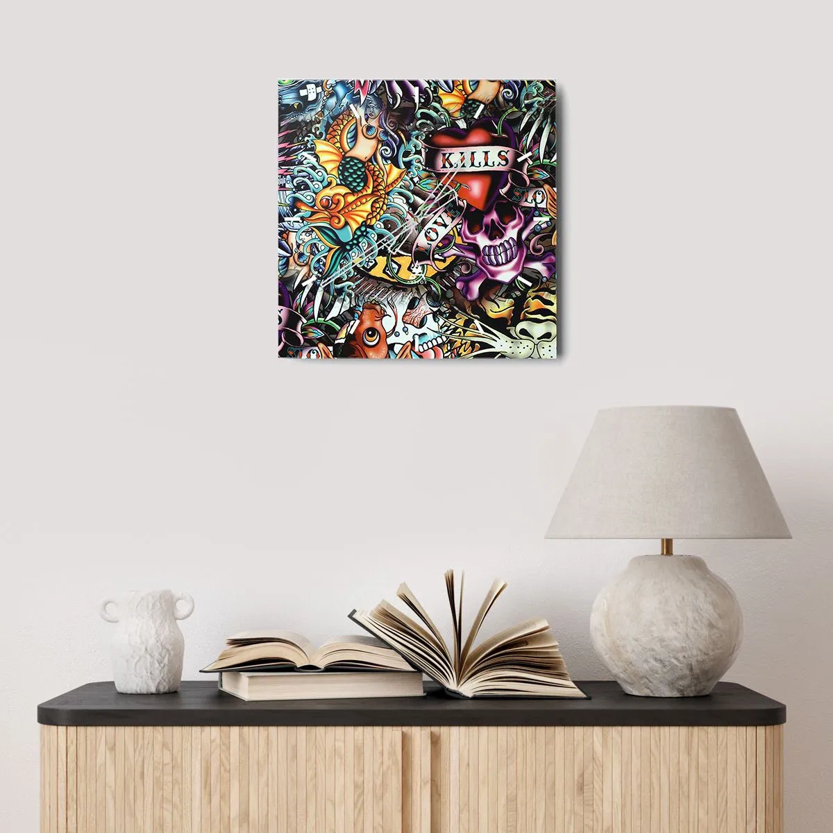 Nástenné hodiny - Sen tatéra - 30x30 cm